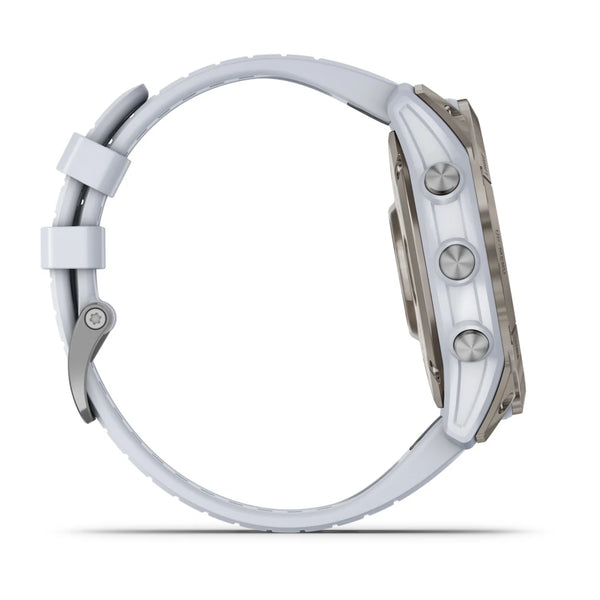 Steinweiss/Titanium Titan mit QuickFit-Silikon-Armband 26mm