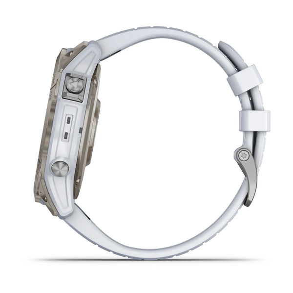 Steinweiss/Titanium Titan mit QuickFit-Silikon-Armband 26mm